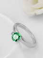 thumb Women High Quality Green Zircon Ring 2