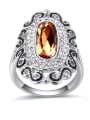 thumb Exaggerated austrian Crystals Alloy Ring 3
