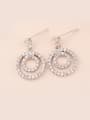 thumb Double Ring AAA Corundum Zircon Simple High-quality drop earring 2