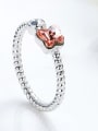 thumb Fashion Butterfly austrian Crystal 925 Silver Opening Ring 2