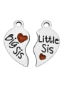 thumb Stainless Steel With Silver Plated Trendy Heart Charms 1