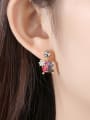 thumb Copper With Cubic Zirconia Cute Insect Ladybug Drop Earrings 2