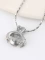 thumb Copper Alloy White Gold Plated Fashion Zircon Necklace 2