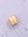 thumb Titanium With Gold Plated Simplistic Irregular Band Rings 4