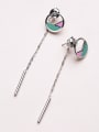 thumb Colorful Enamel Women Drop Earrings 2