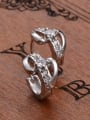thumb Western Style Women Fashion White Gold Plated Clip Earrings 2