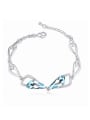 thumb Exquisite Swarovaki Crystals-accented Bowknot Alloy Bracelet 3