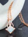 thumb Square Opal Stone Necklace 1