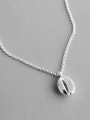 thumb 925 Sterling Silver With Platinum Plated Simplistic Geometric Necklaces 3