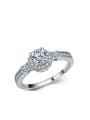 thumb Micro Pave Personality S925 Silver Ring 0