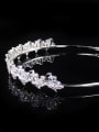 thumb Simple Exquisite Wedding Micro Pave Zircons Hair Accessories 1