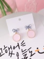 thumb Alloy With Gold Plated Cute Bowknot Drop Earrings 1