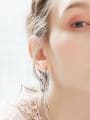 thumb Fashion Shiny Cubic austrian Crystals 925 Silver Earrings 1