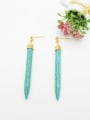 thumb Women Luxury Turquoise Geometric Shaped Earrings 0