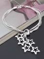 thumb Fashion Hollow Stars Adjustable Copper Bracelet 1