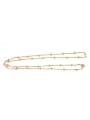 thumb Simple Bead Chain Gold Plated Sweater Chain 2
