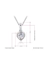 thumb All-match Platinum Plated Austria Crystal Heart Two Pieces Jewelry Set 2