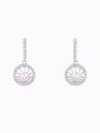 thumb Copper With Platinum Plated Simplistic Round Drop Earrings 0