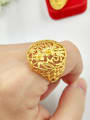 thumb Unisex Hollow Flower Shaped Ring 1