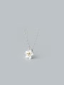 thumb S925 Silver Sweet Little Fresh Cherry Clavicle Necklace 0
