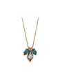 thumb Water Drop Resin Stones Alloy Necklace 0