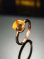 thumb Simple Square Crystal Ring 0