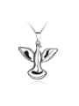 thumb Unisex Exquisite Bird Shaped Stainless Steel Necklace 0