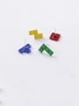 thumb Alloy With Gold Plated Simplistic  Tetris  Stud Earrings 2