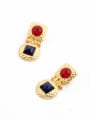 thumb Luxury Artificial Stones Stud drop earring 1