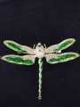 thumb Copper With cubic zirconia Cute Insect Dragonfly Brooches 1