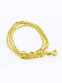 thumb Women Simply Style 24K Gold Plated Geometric Shaped Necklace 0