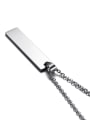 thumb Men Simply Style Square Shaped Titanium Pendant 1