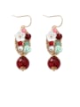 thumb Alloy With Gold Plated Vintage Flower Hook Earrings 4