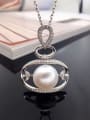 thumb Exaggerated Freshwater Pearl Oblate Necklace 0