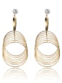 thumb Copper With Gold Plated Exaggerated Round Earrings 0
