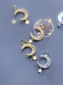 thumb 925 Sterling Silver With Cubic Zirconia  Personality Moon Pendants 3