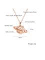 thumb Titanium With Rose Gold Plated Simplistic Star Necklaces 3