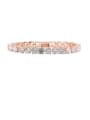 thumb Copper With Cubic Zirconia  Delicate Round Bracelets 2