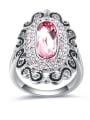thumb Exaggerated austrian Crystals Alloy Ring 2