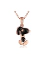 thumb Fashion Cartoon Snoopy Rhinestones Necklace 0