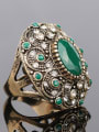 thumb Retros style Exaggerated Stone Crystals Ring 2