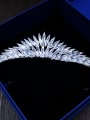 thumb Sparking Micro Pave Zircons White Gold Plated Hair Accessories 1