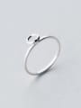 thumb Simply Style Round Shaped S925 Silver Ring 0