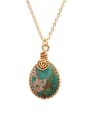 thumb Exquisite Water Drop Shaped Gemstone Necklace 0