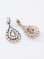 thumb Alloy With Antique Silver Plated Vintage Retro palace Chandelier Earrings 1