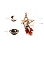 thumb Alloy With Rose Gold Plated Fashion Planet Moon Plane Stud Earrings 0