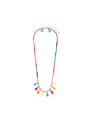 thumb Long Colorful Sweater Necklace 0