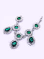 thumb Exquisite Luxury Artificial Stones Alloy Necklace 1