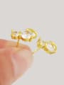 thumb Creative 24K Gold Plated Animal Rhinestone Stud Earrings 2