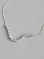 thumb 925 Sterling Silver With Platinum Plated Trendy Charm beads Necklaces 0